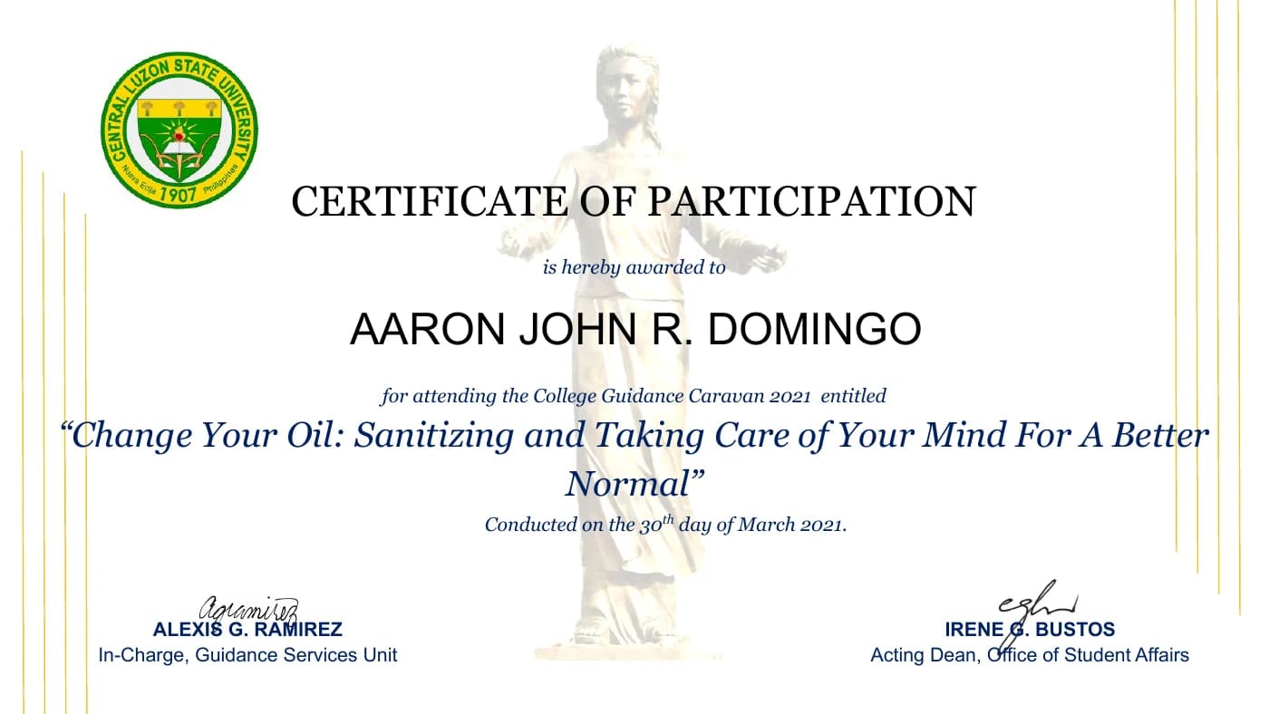 Approved preview of College Guidance Caravan: Change Your Oil, Sanitizing and Taking Care of Your Mind for a Better Normal
