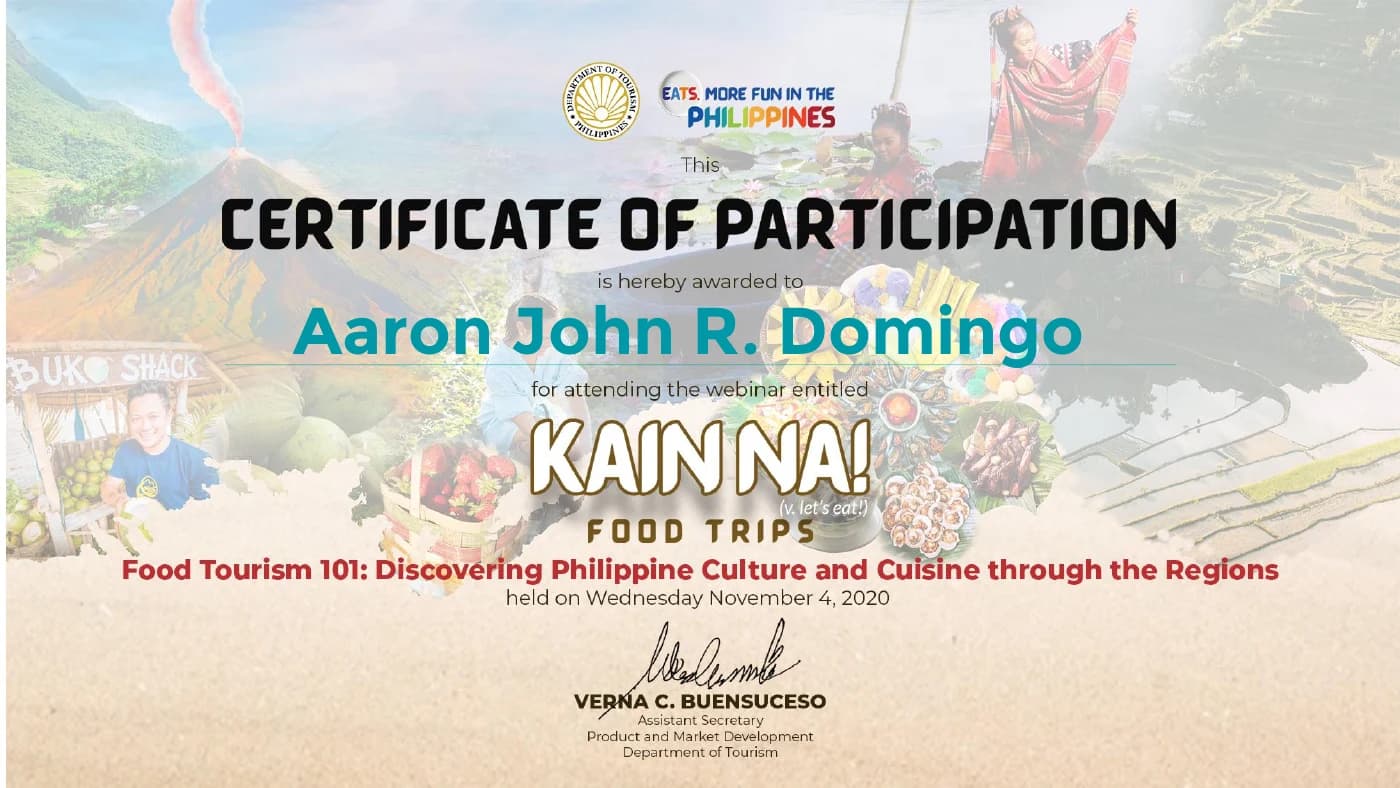 Approved preview of Food Tourism 101: Discovering Philippine Culture and Cuisine through the Regions